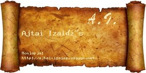 Ajtai Izaiás névjegykártya